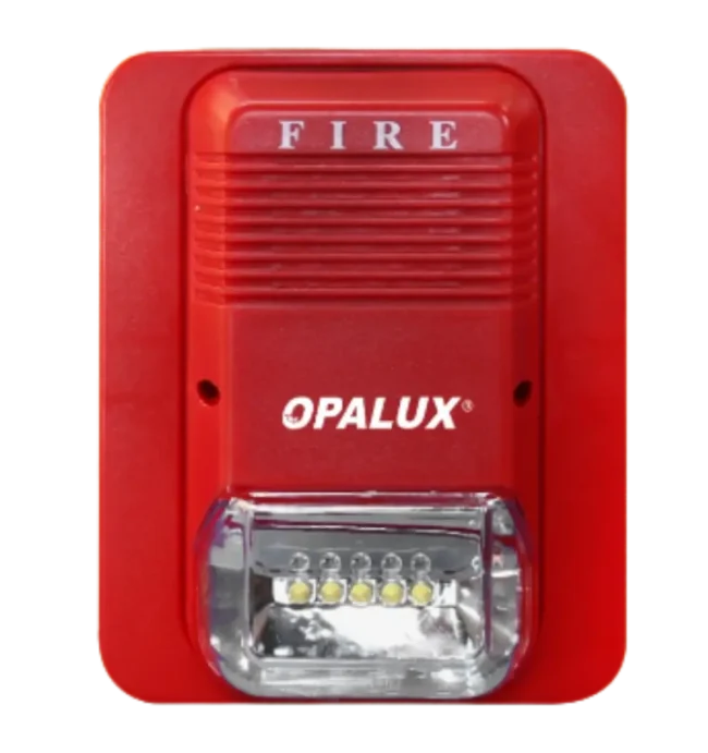 SIRENA ESTROBO  LED 6v-24v “OPALUX” ROJO FIRE  GL 15