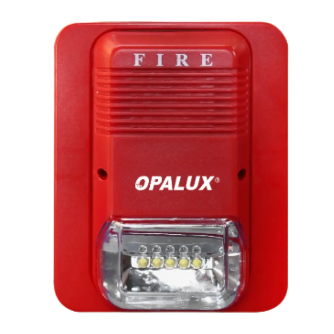 SIRENA ESTROBO LED 6v-24v “OPALUX” ROJO FIRE GL 15